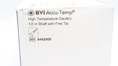 BVI 8442000 Accu-Temp High Temperature Cautery 1/2inch Shaft (x) - Box of 10